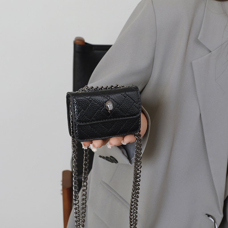 Diamond Chain Bag For Women 2025 Popular Small Square Bag High-End Versatile Mini Crossbody Bag - Image 5